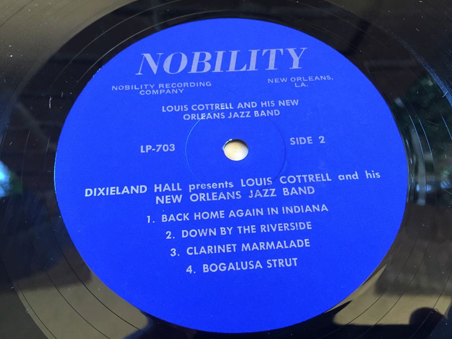 Louis Cottrell And His New Orleans Jazz Band ‎- Dixieland Hall Presents Louis Cottrell And His New Orleans Jazz Band - Nobility ‎- LP 703 - SIGNED [Photo 11]