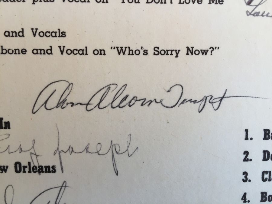 Louis Cottrell And His New Orleans Jazz Band ‎- Dixieland Hall Presents Louis Cottrell And His New Orleans Jazz Band - Nobility ‎- LP 703 - SIGNED [Photo 5]