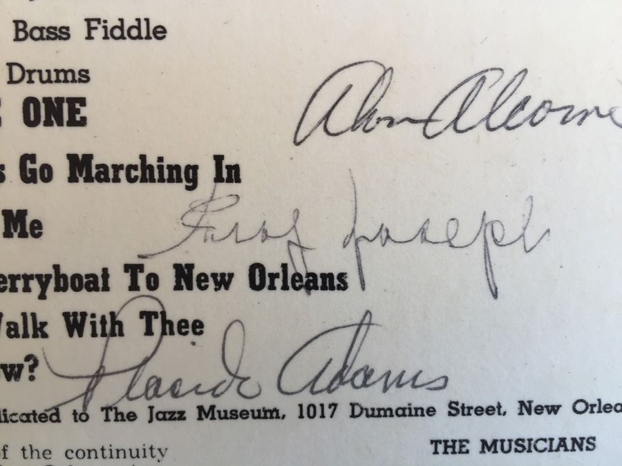 Louis Cottrell And His New Orleans Jazz Band ‎- Dixieland Hall Presents Louis Cottrell And His New Orleans Jazz Band - Nobility ‎- LP 703 - SIGNED [Photo 6]
