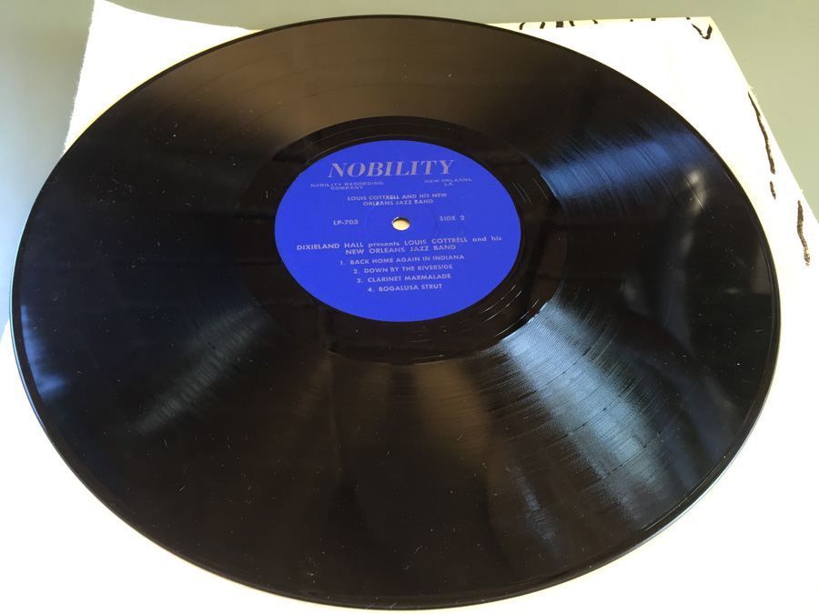 Louis Cottrell And His New Orleans Jazz Band ‎- Dixieland Hall Presents Louis Cottrell And His New Orleans Jazz Band - Nobility ‎- LP 703 - SIGNED [Photo 10]