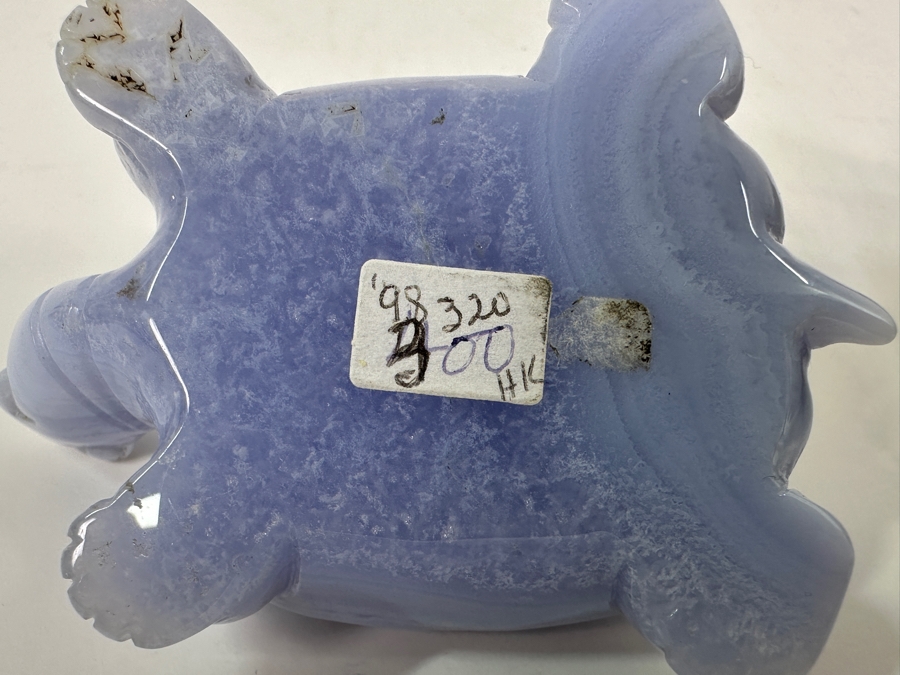 Pair Of Hand Carved Stone Agate Turtle Figurines 2.75'L [Photo 8]