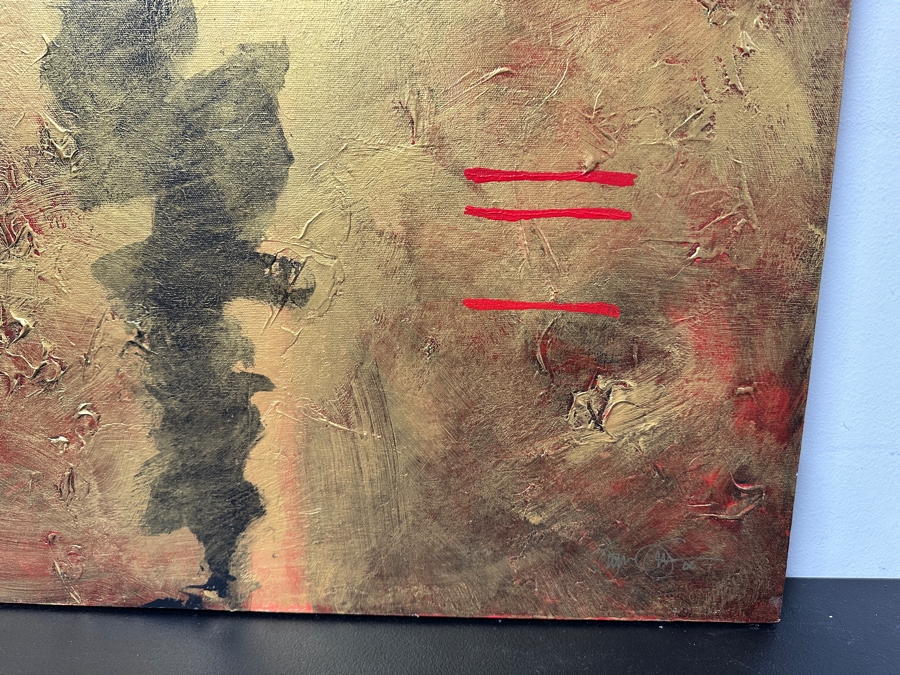 James Graca Original Abstract Oil Painting On Canvas Titled 'Perception Of Duality' 2006 24' X 24' [Photo 4]