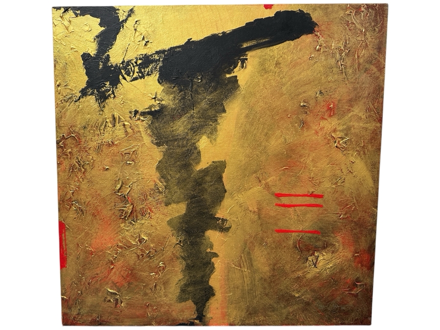 James Graca Original Abstract Oil Painting On Canvas Titled 'Perception Of Duality' 2006 24' X 24'