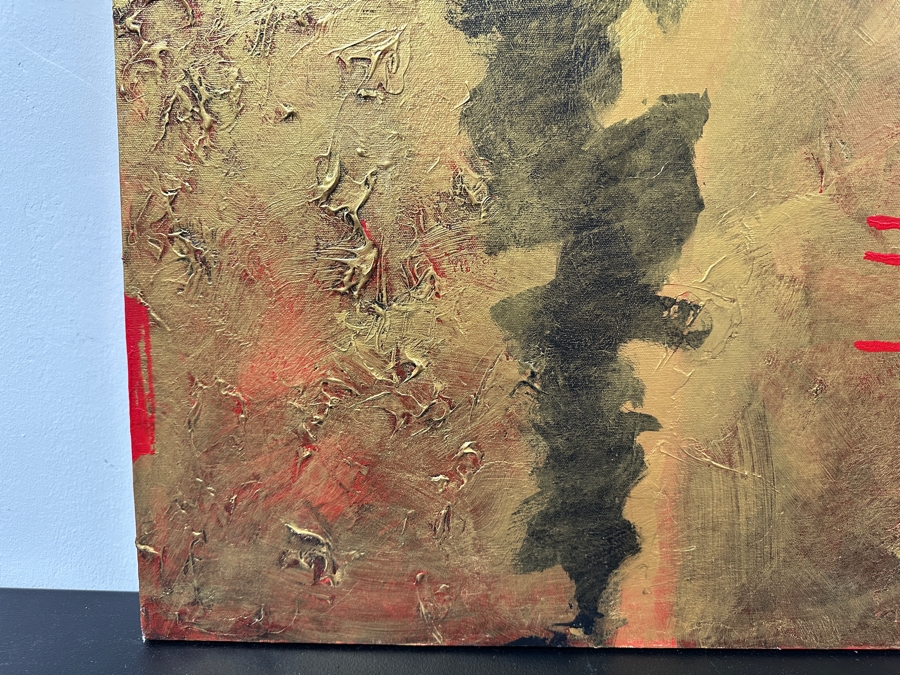 James Graca Original Abstract Oil Painting On Canvas Titled 'Perception Of Duality' 2006 24' X 24' [Photo 5]