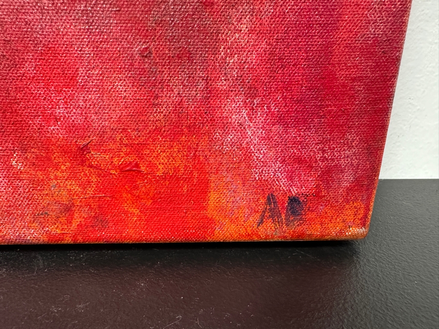 Amadea Bailey Original Abstract Oil Painting On Canvas Artist Signed Verso 20' X 20' [Photo 3]
