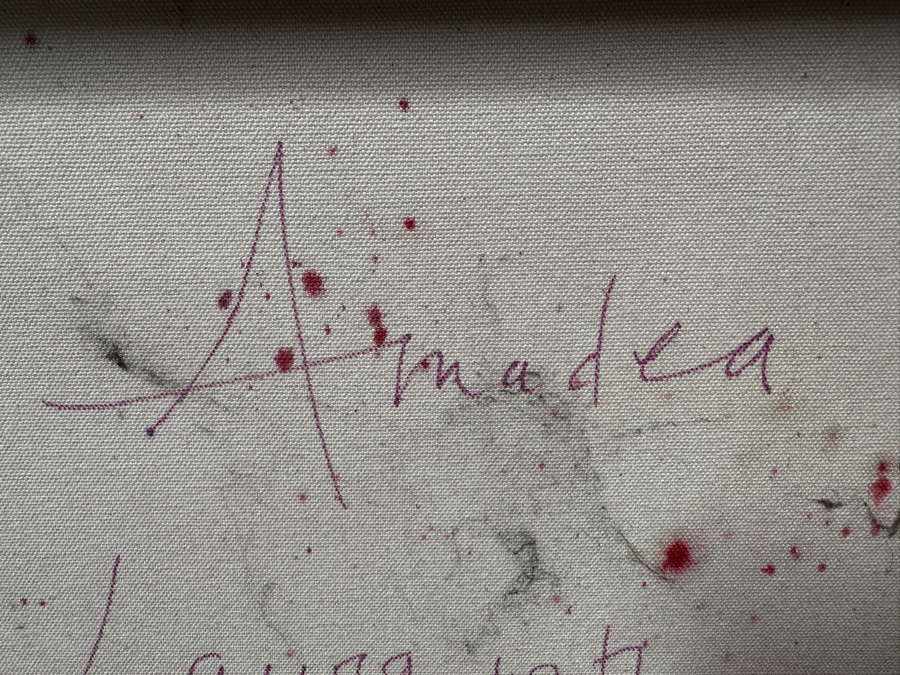 Amadea Bailey Original Abstract Oil Painting On Canvas Artist Signed Verso 20' X 20' [Photo 7]