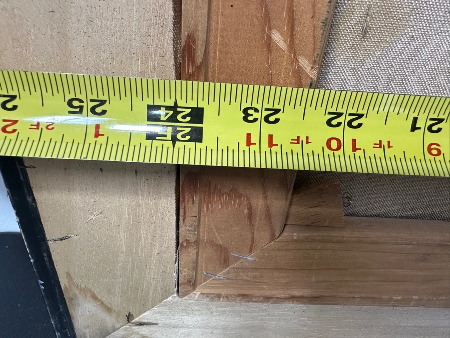 Vintage Original African Tribal Artwork On Canvas 24 X 20 Framed 29 X 25.5 [Photo 9]