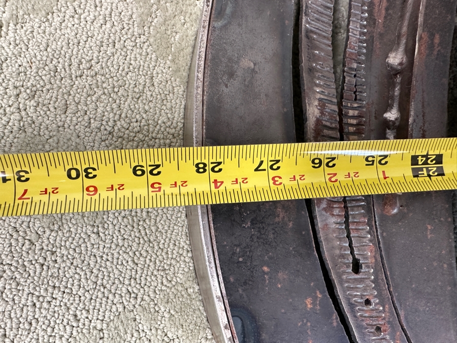 Impressive Original Welded Metal Native American Wall 3D Circular Sculpture Signed Jagoda 28'W X 2.5'D [Photo 12]