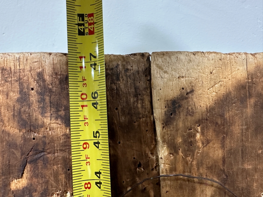 Vintage Relief Carved Wooden Nigerian Crocodile Totem Alligator Tribal Art Piece 14'W X 47'H [Photo 10]