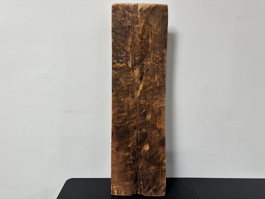 Vintage Relief Carved Wooden Nigerian Crocodile Totem Alligator Tribal Art Piece 14'W X 47'H [Photo 8]