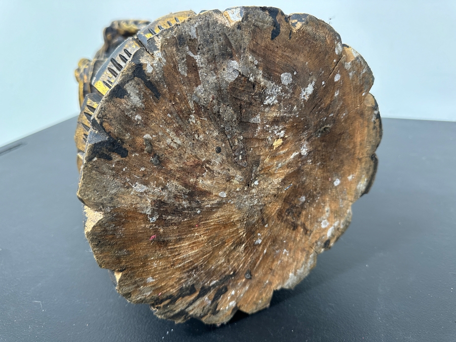 Carved Wooden Gilt Balinese Wooden Statue 31'H [Photo 12]