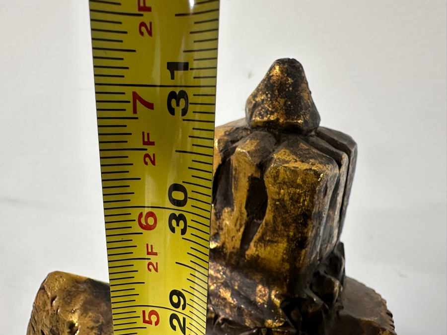 Carved Wooden Gilt Balinese Wooden Statue 31'H [Photo 13]