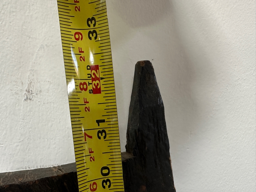 Pair Of Vintage African Hand Carved Wooden Dogon Granary Doors 21.5'W X 32.5'H & 20.5'W X 32'H [Photo 14]