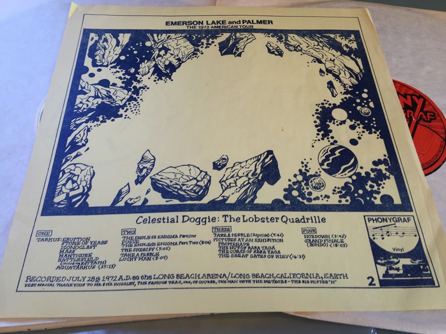 Emerson, Lake & Palmer ‎- The 1972 American Tour - Phonygraf - 2 x Vinyl - Unofficial Release [Photo 2]