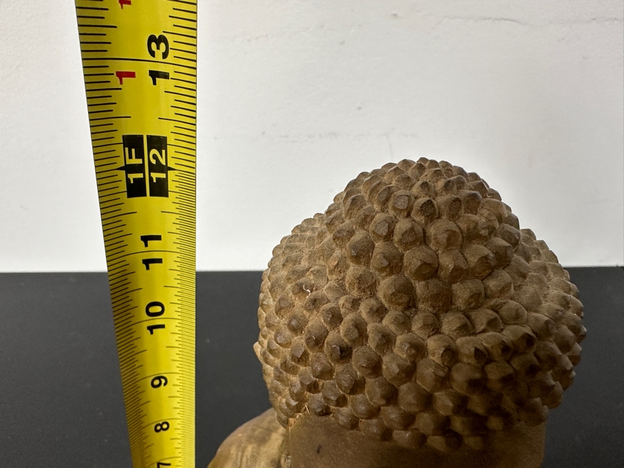 Hand Carved Wooden Buddha Statue 9.5'W X 7'D X 12'H [Photo 14]