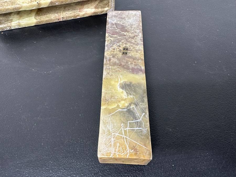 Carved Stone Buddha Box From India 9.25W X 2D X 5H [Photo 7]