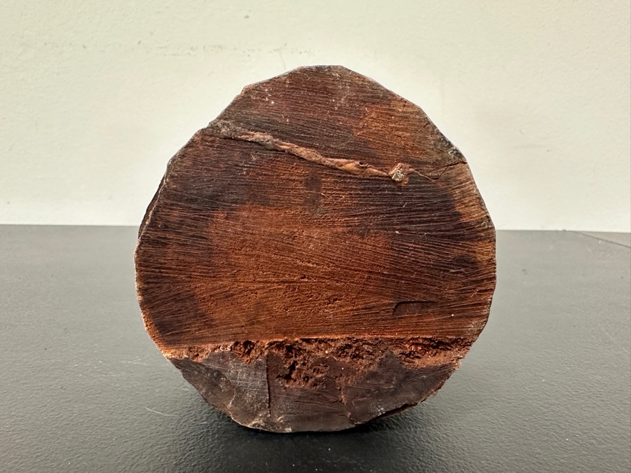 Carved Wooden African Sculpture Of A Musician Playing A Stringed Instrument 10.5'H [Photo 6]