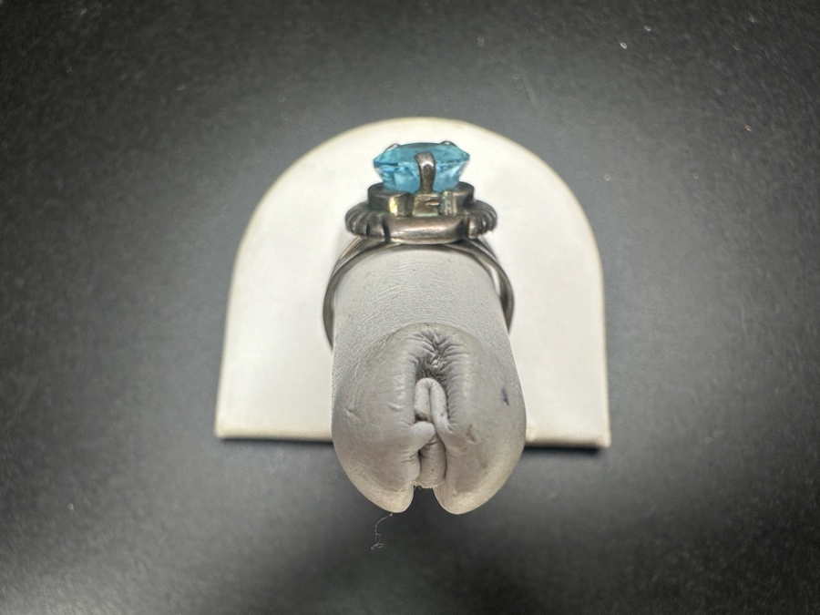 Vintage Sterling Silver Ring Size 8 7.3g [Photo 5]