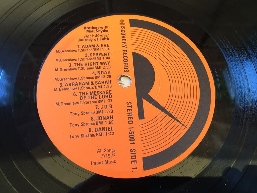 Brothers With Marj Snyder ‎- Brothers With Marj Snyder - Discovery Records - 5001 - SIGNED [Photo 11]