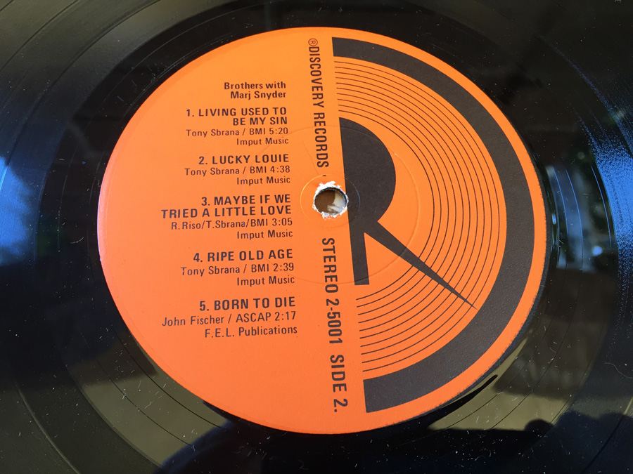 Brothers With Marj Snyder ‎- Brothers With Marj Snyder - Discovery Records - 5001 - SIGNED [Photo 13]