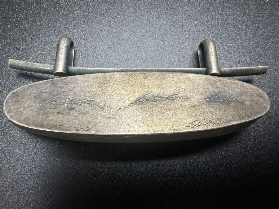 Sterling Silver Dalmatian Jasper Pendant 2.75'W 22g [Photo 3]