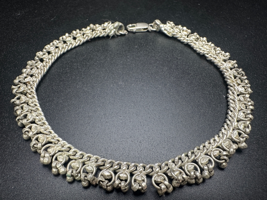 Sterling Silver 10' Bracelet 28.6g [Photo 2]