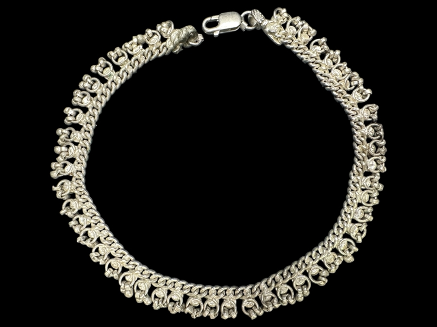 Sterling Silver 10' Bracelet 28.6g