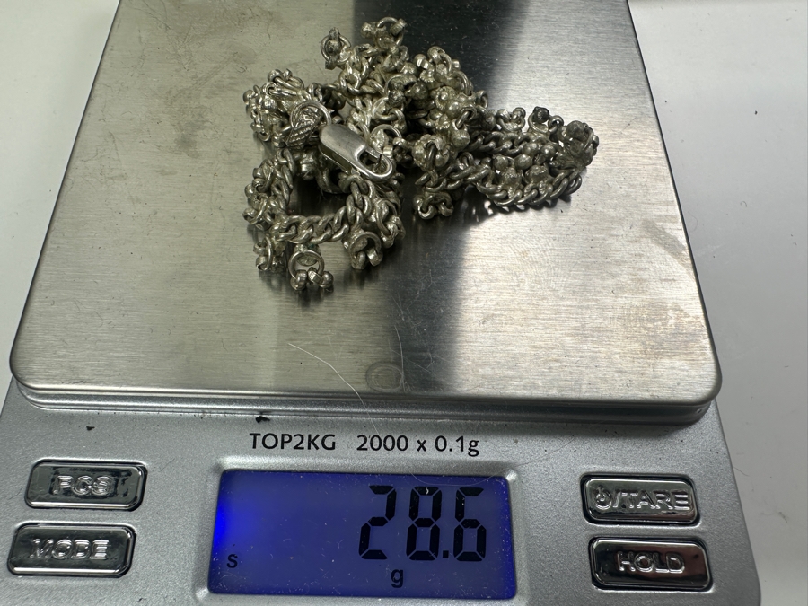 Sterling Silver 10' Bracelet 28.6g [Photo 5]