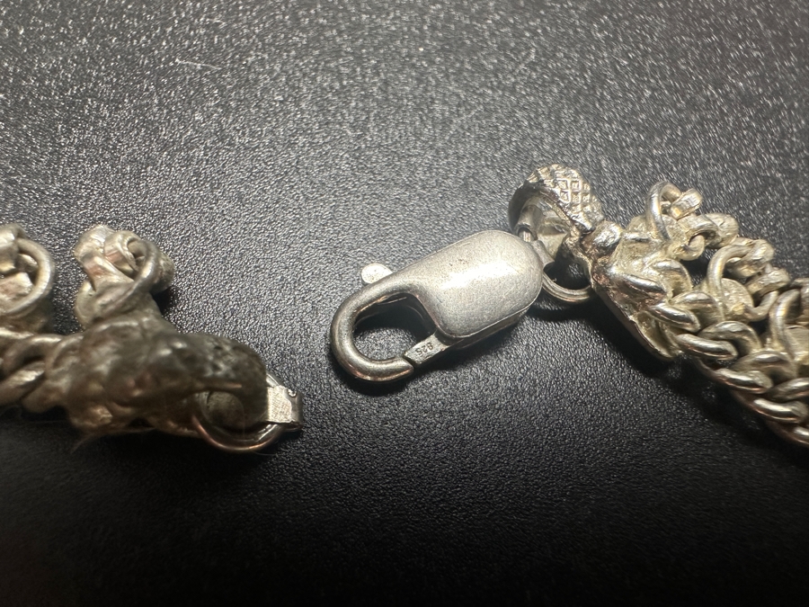 Sterling Silver 10' Bracelet 28.6g [Photo 3]