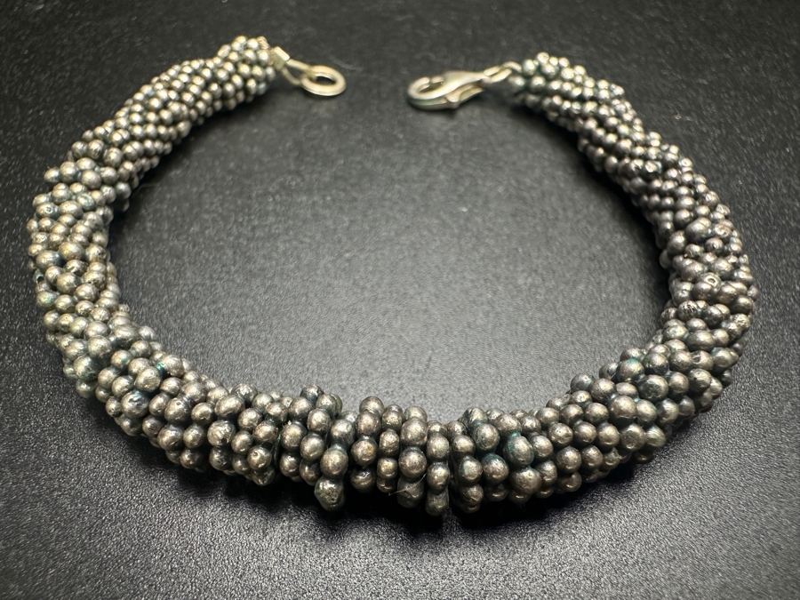 Sterling Silver 6' Bracelet 33.1g [Photo 3]