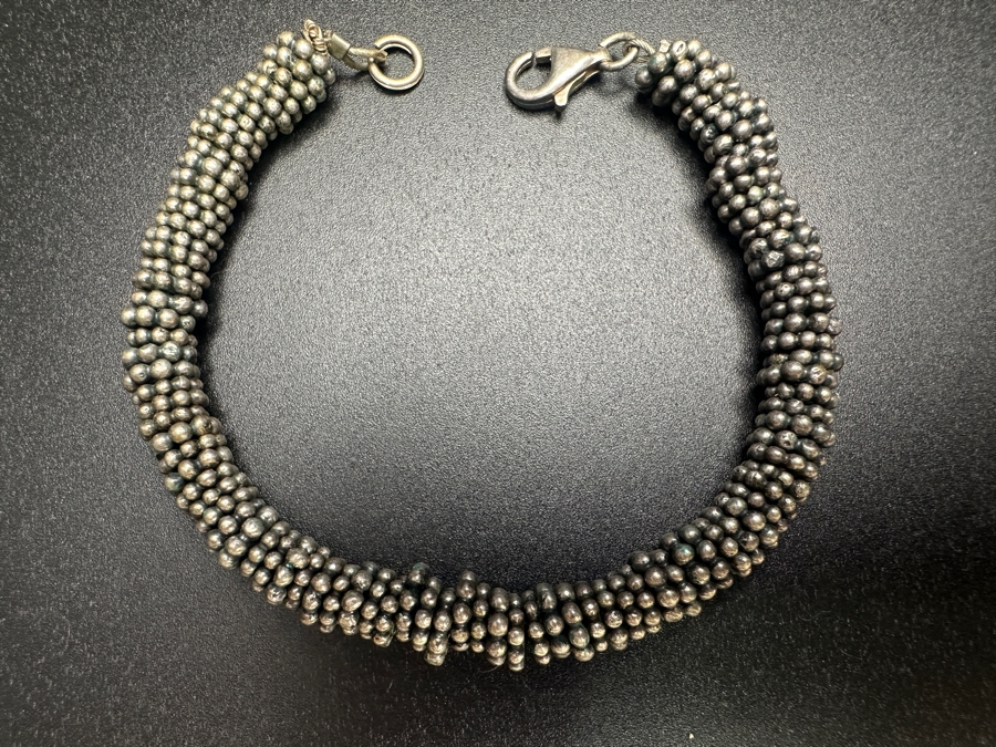 Sterling Silver 6' Bracelet 33.1g [Photo 2]