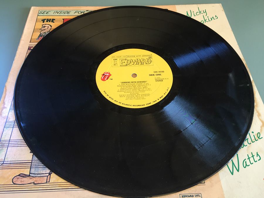 Nicky Hopkins, Ry Cooder, Mick Jagger, Bill Wyman, Charlie Watts ‎- Jamming With Edward - Rolling Stones Records ‎- COC 39100 [Photo 3]