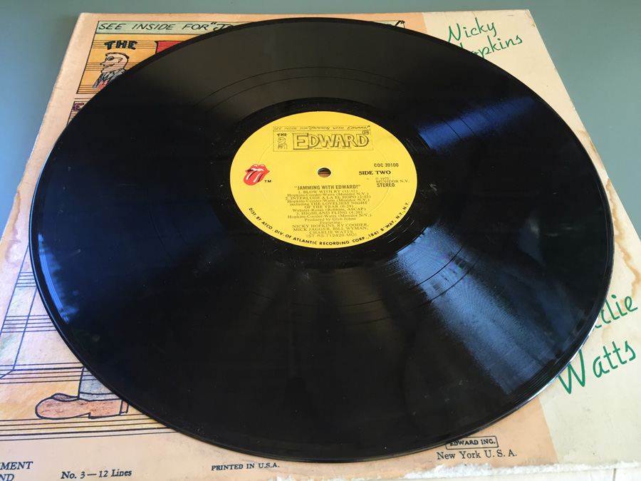Nicky Hopkins, Ry Cooder, Mick Jagger, Bill Wyman, Charlie Watts ‎- Jamming With Edward - Rolling Stones Records ‎- COC 39100 [Photo 5]