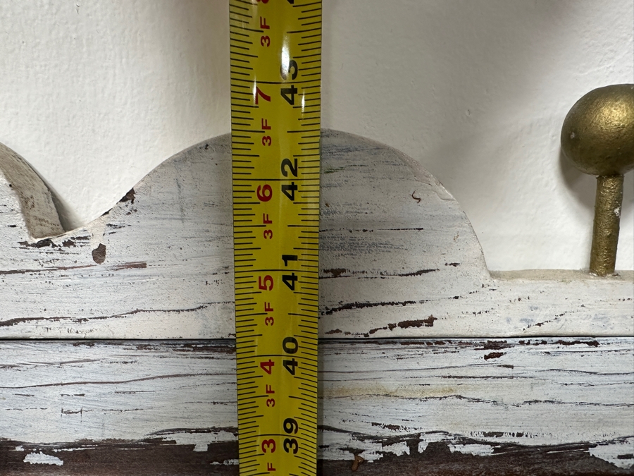 Authentic Vintage Hand Painted Old West 'Wanted Dancing Girls' Metal Sign With Bullet Holes Framed In Wooden Frame 24.5'W X 43'H [Photo 8]