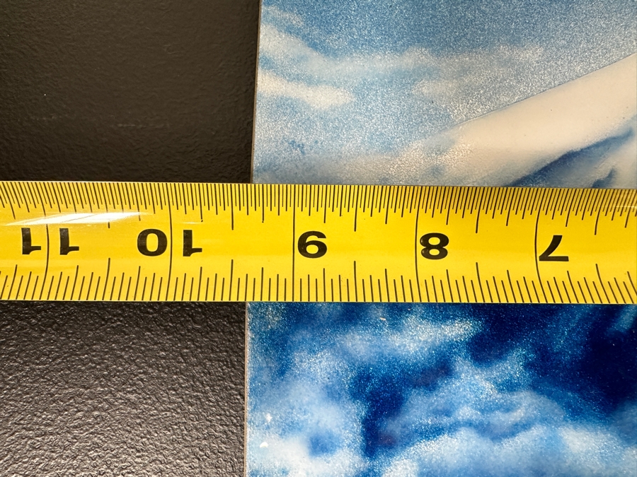 Japanese Cloisonne Enamel Plate Featuring Mount Fuji By Tutanka 9.5 X 7 [Photo 6]