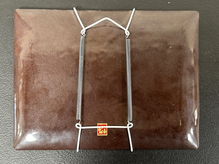 Japanese Cloisonne Enamel Plate Featuring Mount Fuji By Tutanka 9.5 X 7 [Photo 4]