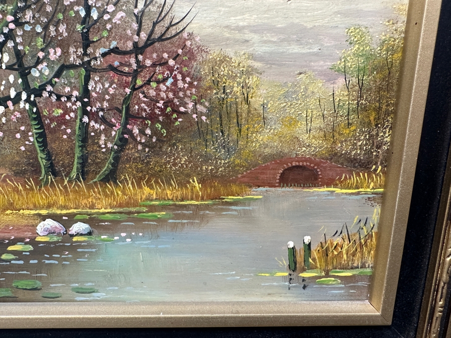 Original Oil Painting On Board Signed Steermann 12 X 9.5 Framed 16 X 14 [Photo 8]