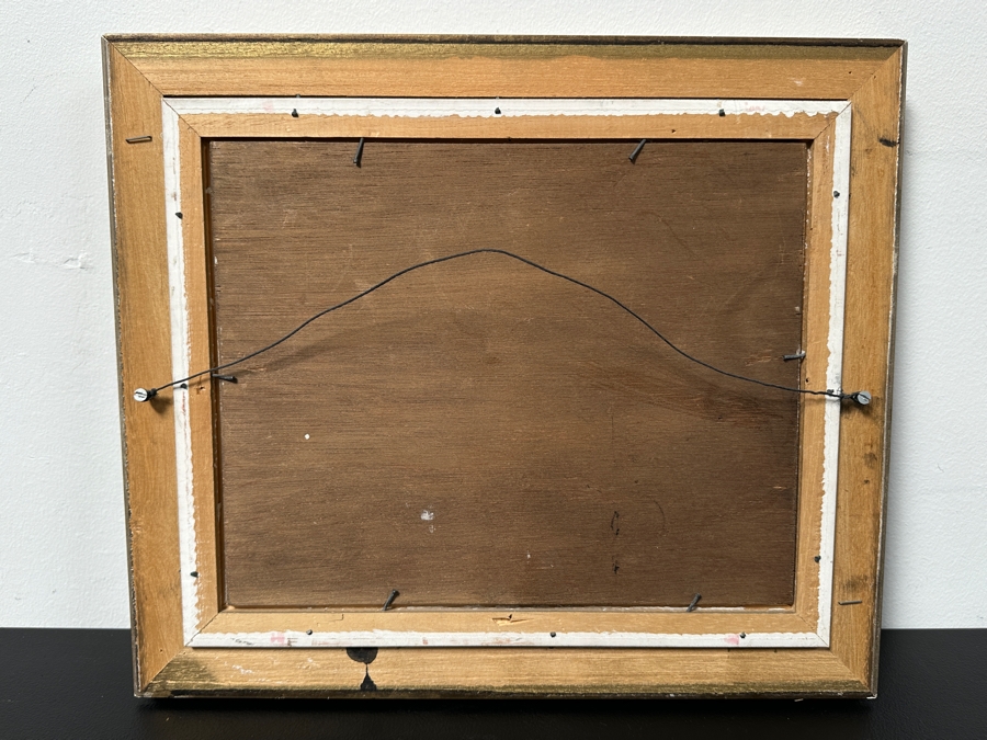 Original Oil Painting On Board Signed Steermann 12 X 9.5 Framed 16 X 14 [Photo 9]