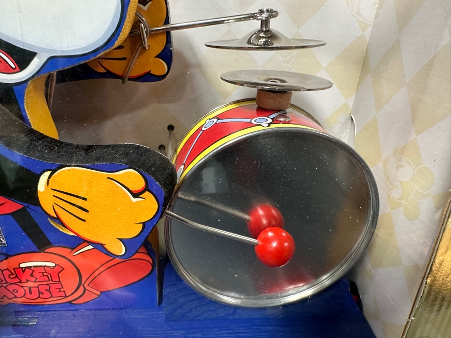 Vintage 1998 Limited Edition 60th Anniversary Mattel Mickey Mouse Drummer Fisher Price Toys In Original Box 20353 10.5 X 14 [Photo 4]