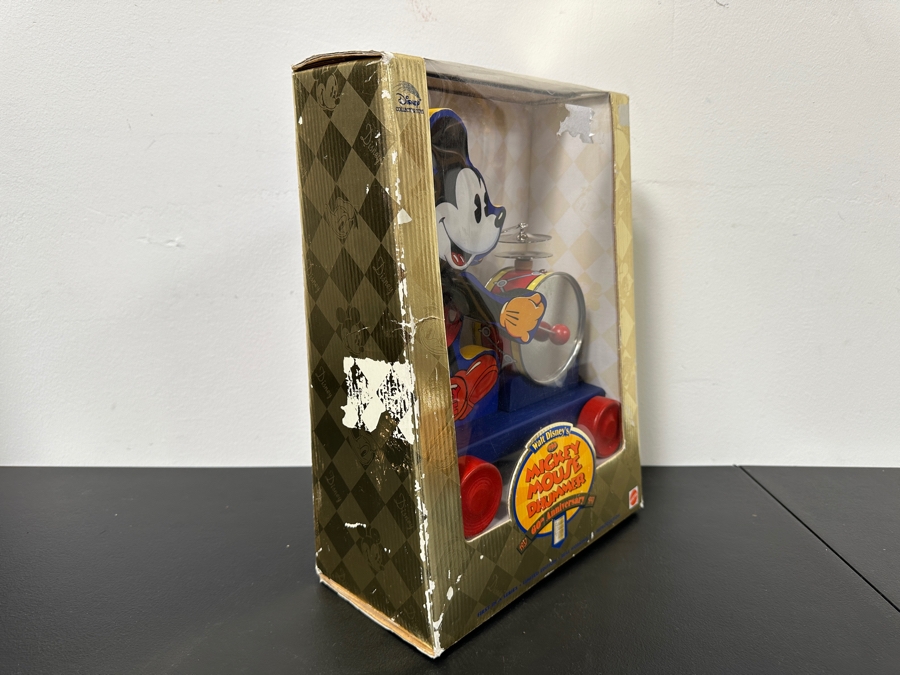 Vintage 1998 Limited Edition 60th Anniversary Mattel Mickey Mouse Drummer Fisher Price Toys In Original Box 20353 10.5 X 14 [Photo 6]