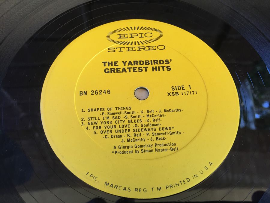 Yardbirds, The ‎- The Yardbirds' Greatest Hits - Epic ‎- BN 26246 [Photo 4]