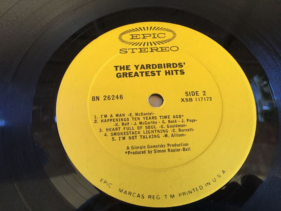 Yardbirds, The ‎- The Yardbirds' Greatest Hits - Epic ‎- BN 26246 [Photo 6]