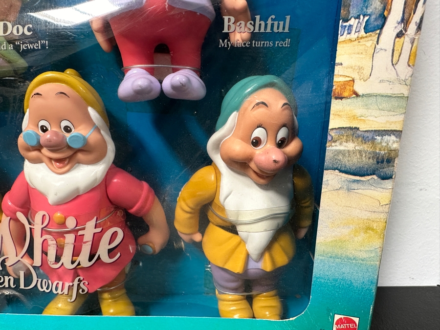 Vintage 1992 Mattel Walt Disney's Snow White And The Seven Dwarfs Gift Set 5278 In Original Box 18 X 13.5 [Photo 6]