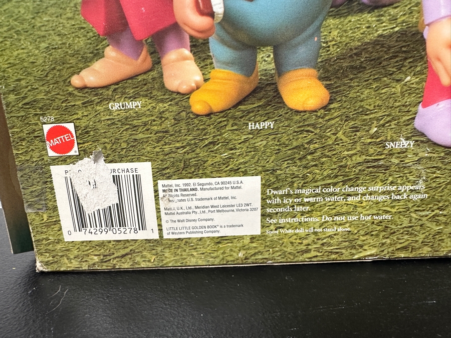 Vintage 1992 Mattel Walt Disney's Snow White And The Seven Dwarfs Gift Set 5278 In Original Box 18 X 13.5 [Photo 16]