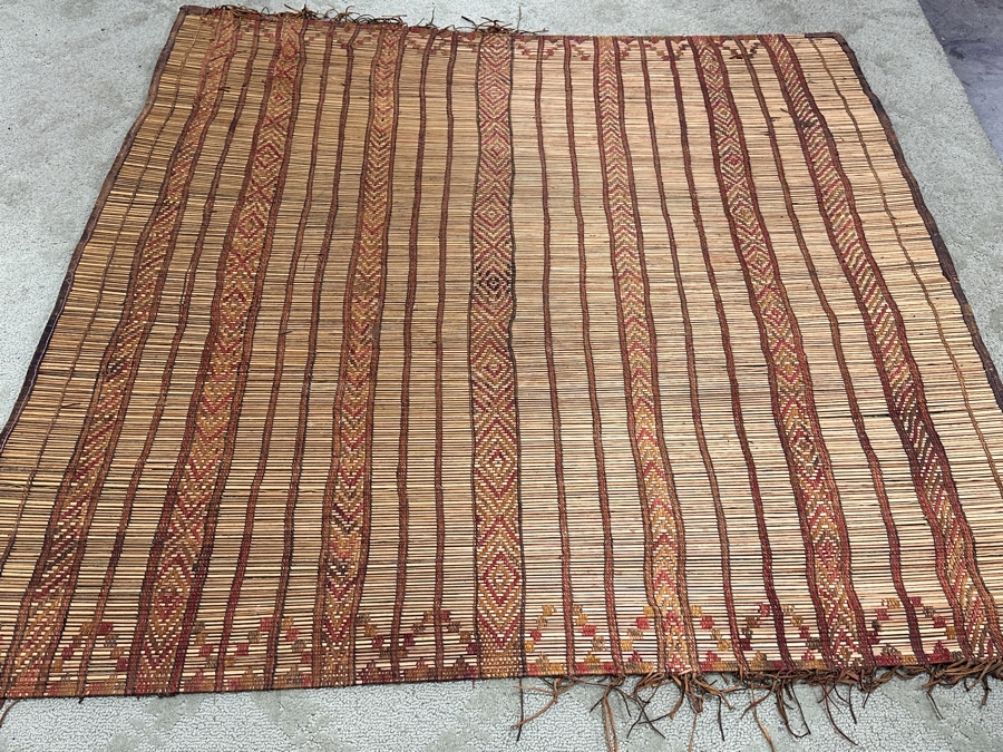 Vintage African Dogon Warrior Mat 48' X 48' [Photo 2]