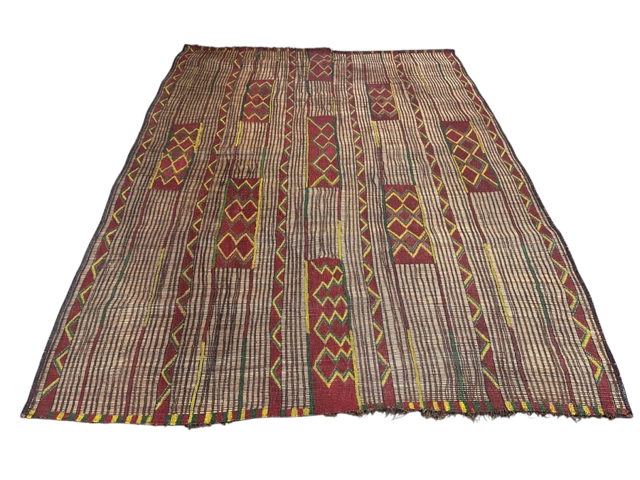 Vintage African Dogon Warrior Mat 66' X 86'