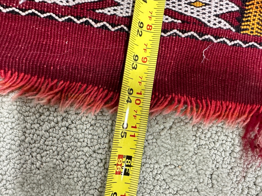 Vintage Wool Moroccan Kilim Area Rug 54 X 94 [Photo 7]