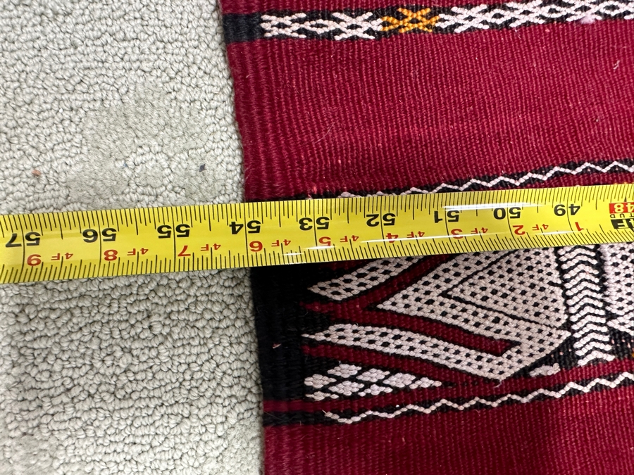 Vintage Wool Moroccan Kilim Area Rug 54 X 94 [Photo 6]