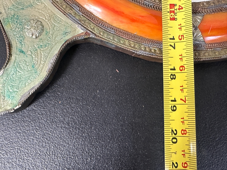 Vintage Handcrafted Moroccan Wall Mirror 13.5W X 20H [Photo 6]