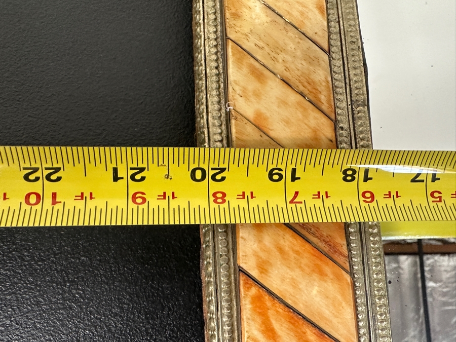 Vintage Moroccan Bone Inlay Wall Mirror 20'W X 34'H [Photo 4]